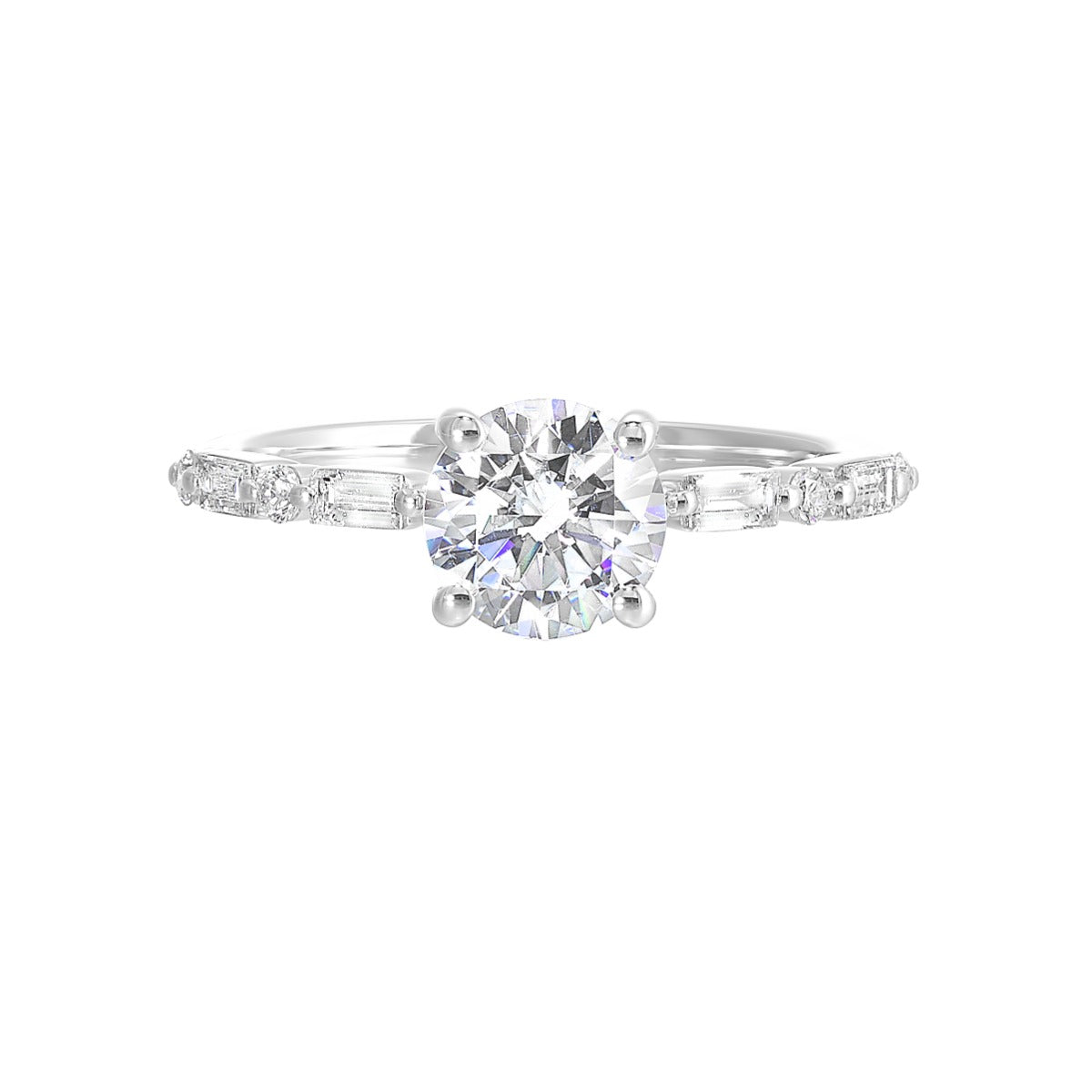 Radiant Harmony Solitaire Semi-Mount Ring .25CTW