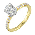 14K Two-Tone Gold 3/8CTW Diamond Semi-Mount