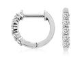White Gold .25ctw Round Diamond Huggie Earrings