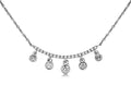 14k White Gold .33ctw Diamond Fashion Necklace