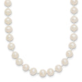 Glow Nest 14k 5-6mm White Semi-Round Freshwater Cultured Pearl 12 inch Necklace