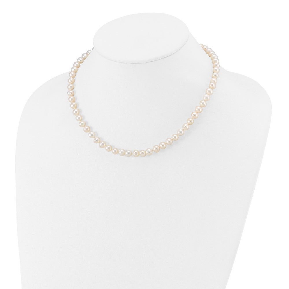 Sprout Wink 14k 6-7mm White Semi-Round Freshwater Cultured Pearl 16 inch Necklace