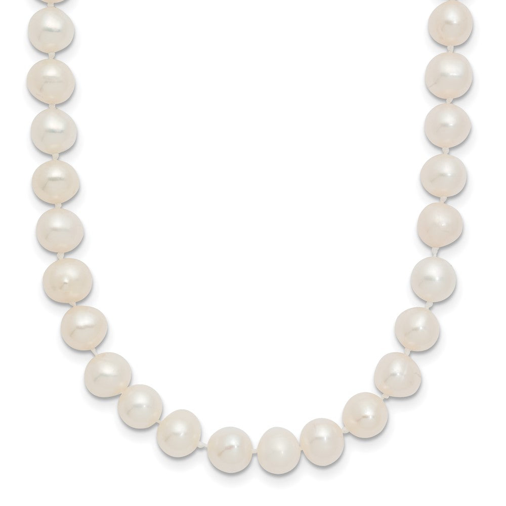 Sparkle Star 14k 6-7mm White Semi-Round Freshwater Cultured Pearl 12 inch Necklace