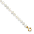 Novara 14k Madi K 3-4mm White Egg Shape Freshwater Cultured Pearl 6 inch Bracelet