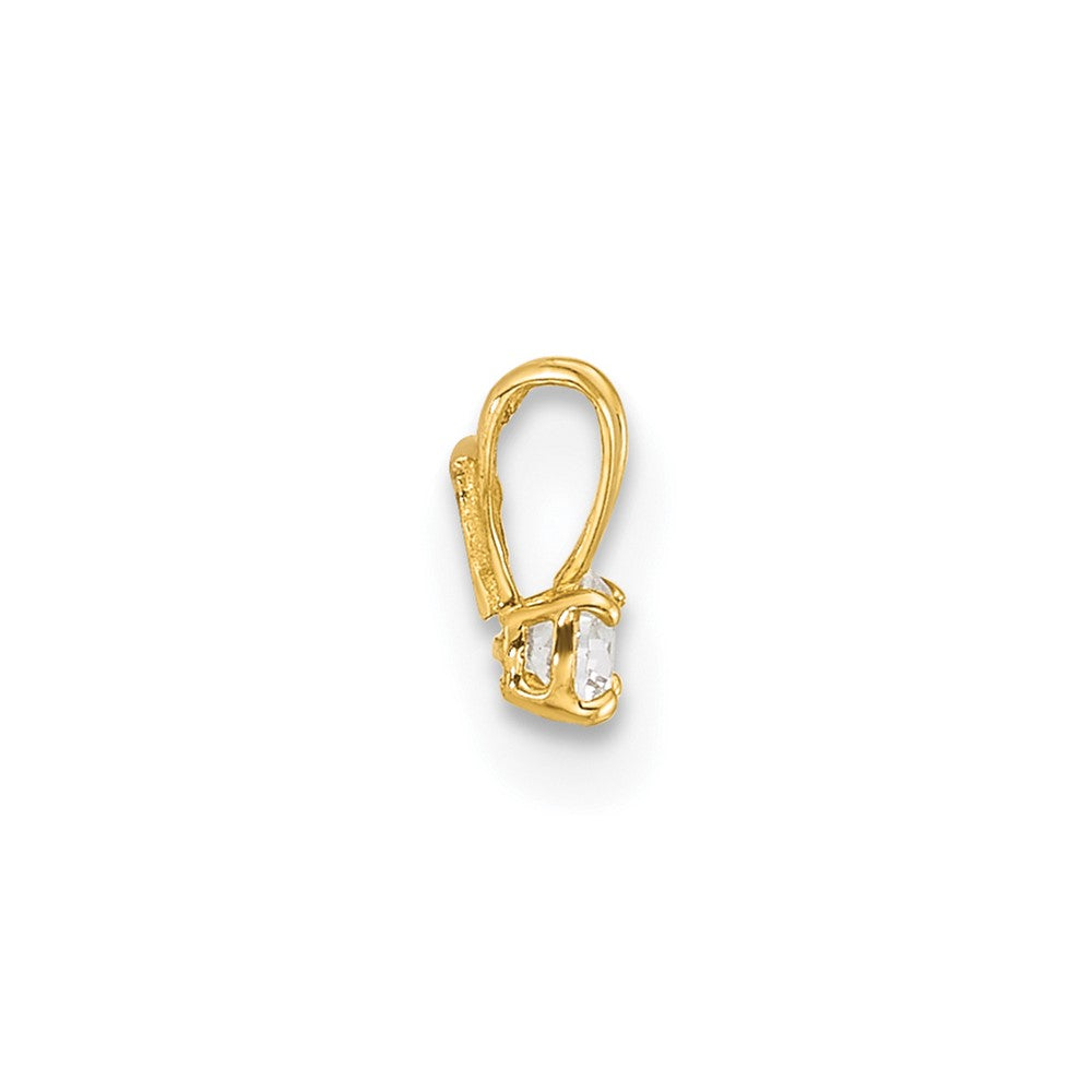 Calm Opus 14k Childrens Tiny CZ Pendant