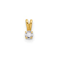 Calm Opus 14k Childrens Tiny CZ Pendant