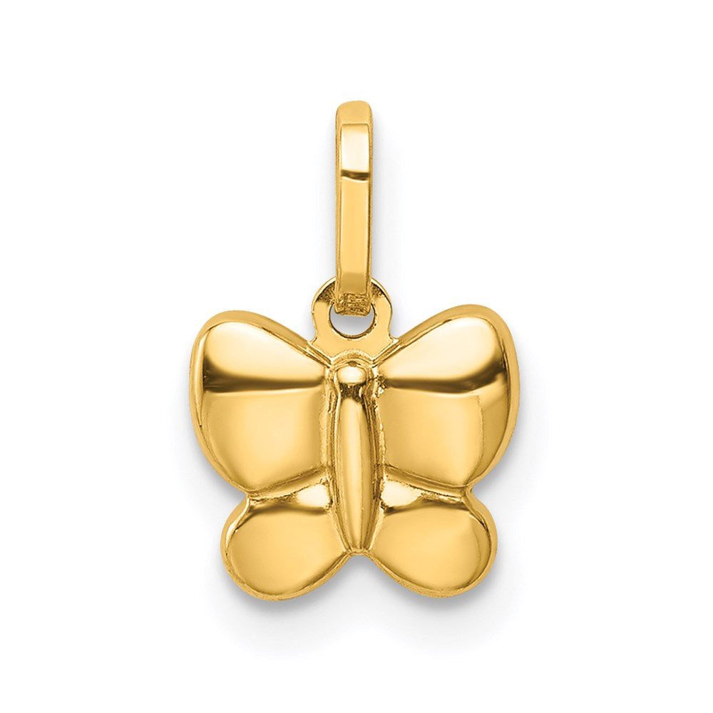 Dusk Violet 14k Polished Butterfly Charm