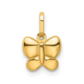 Dusk Violet 14k Polished Butterfly Charm