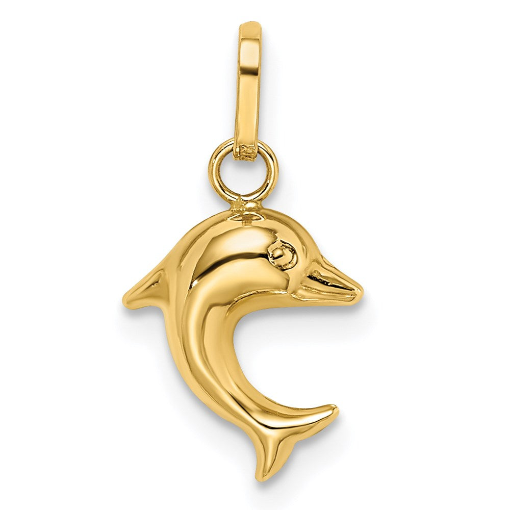 Dawn Aurora Starlit Marigold 14k Enameled Dophin Charm