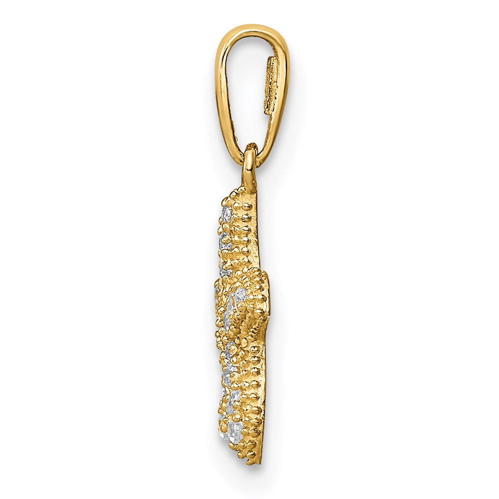 Velvet Breeze Twilight Echo 14K CZ Starfish Pendant