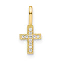 Giggles Pie 14k CZ Cross Pendant