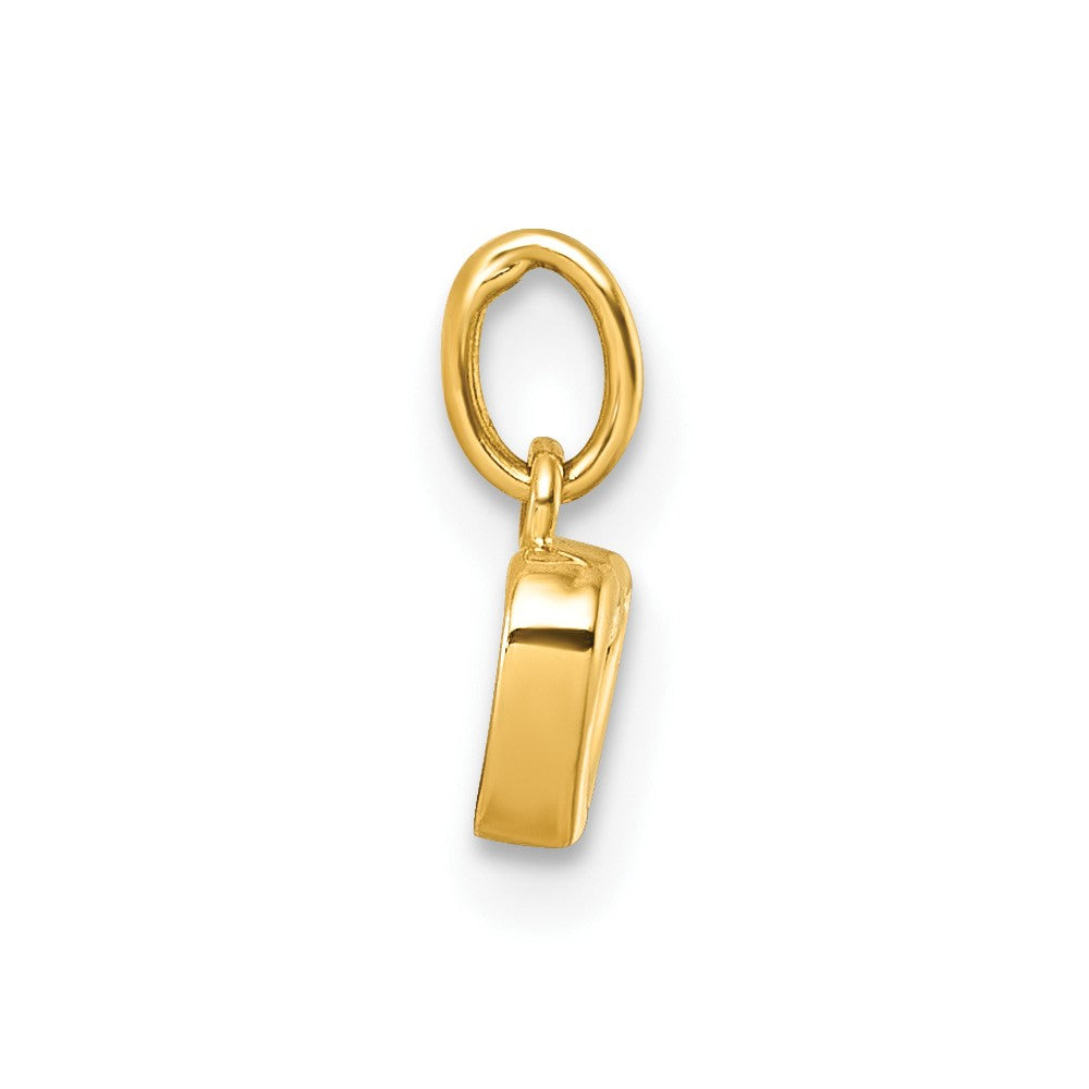 Modern Violet 14K Polished Open Heart Pendant