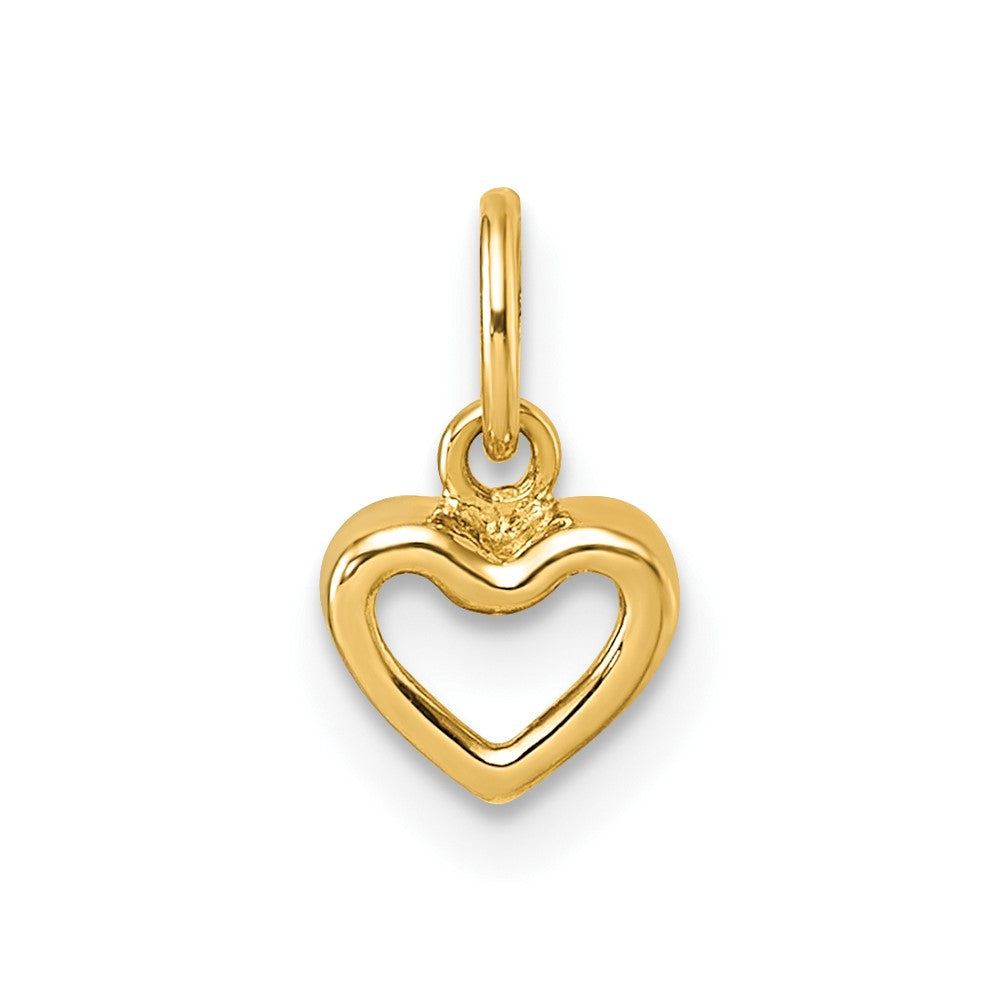 Modern Violet 14K Polished Open Heart Pendant