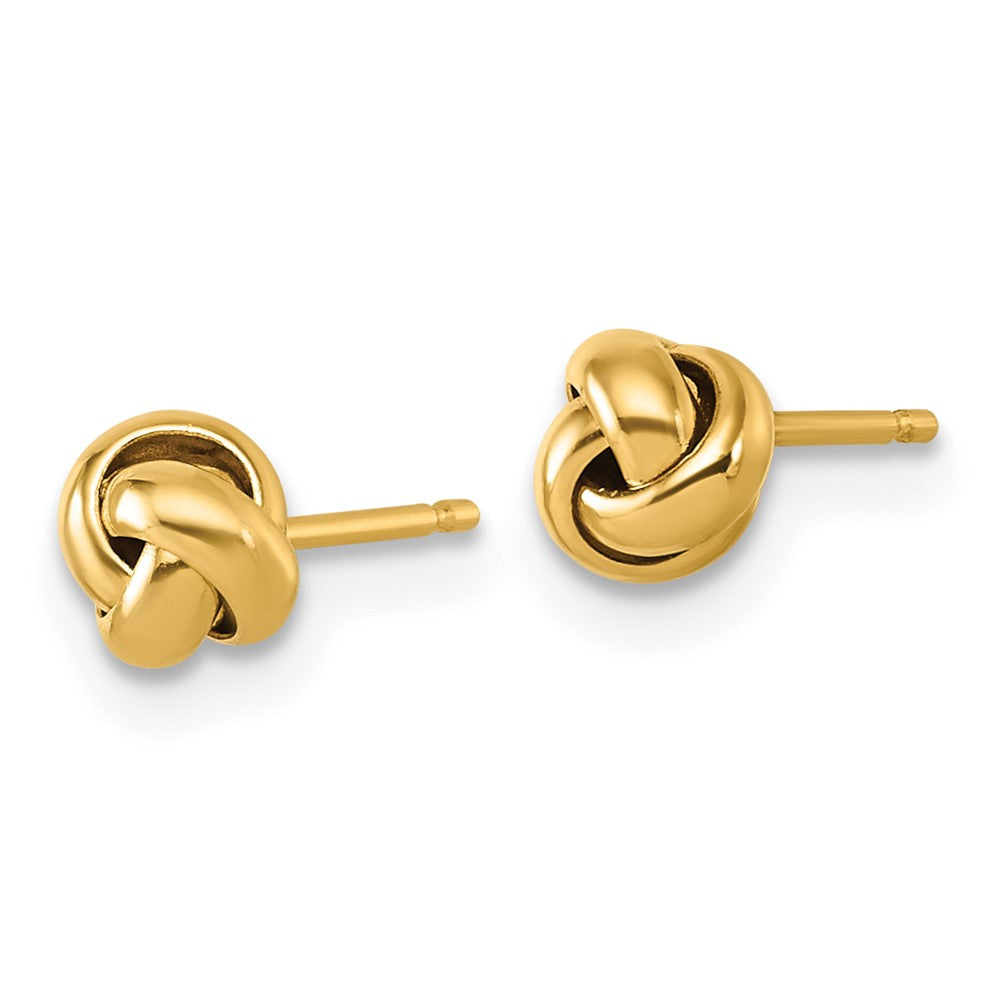 Marshmallow Nook 14K Polished Love Knot Post Earrings