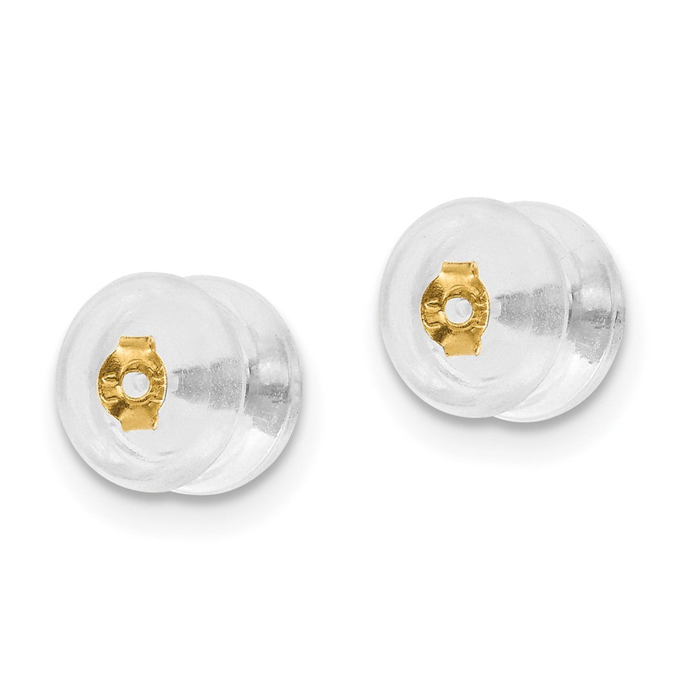 Valora Silicone Sliders 14k YG Mushroom 1 Pair
