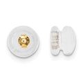 Valora Silicone Sliders 14k YG Mushroom 1 Pair