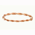 14k Rose Gold Twist Sparkle Bangle