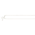 Sterling Silver 0.8mm 26" Adjustable Cable Chain
