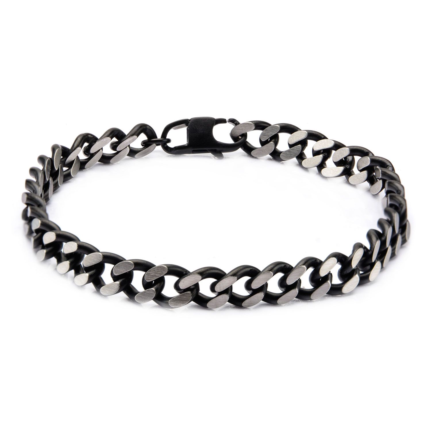 Men's Diamond-Cut Curb Chain Bracelet