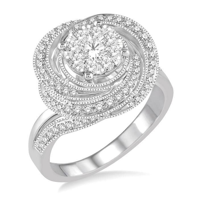 Halo Flower Engagement Ring | Engagement Ring | Nir Oliva Jewelry