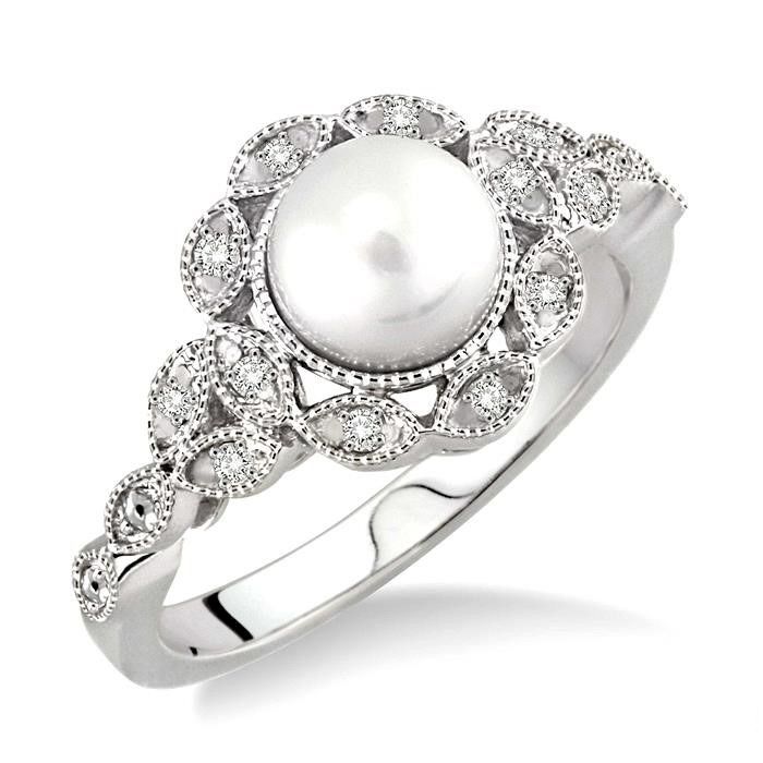 Pearl Engagement Rings and Wedding Rings | Whiteflash