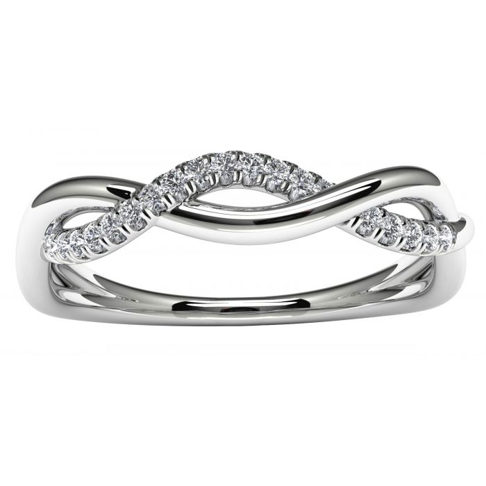 Double Infinity Knot Anniversary Diamond Ring ♥ | sillyshinydiamonds