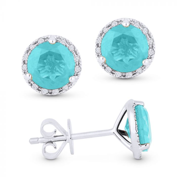 24ctw Pear Cut Paraiba Tourmaline Drop Earrings | SayaBling Jewelry