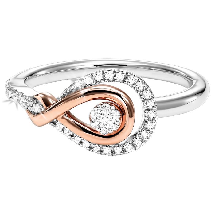 Twisted Shank 6 Prong Diamond Engagement Ring 14K White Rose Gold Platinum  Pave Beautiful Petra Rings BP049 - Etsy