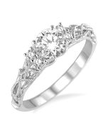 Light Weight Diamond Engagement Ring