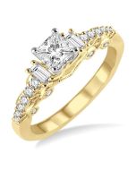 Princess Shape Diamond Engagement Ring