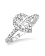 Pear Shape Diamond Engagement Ring