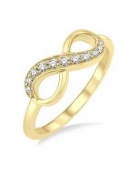 Infinity Shape Diamond Ring