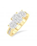 Past Present & Future Shine Bright Diamond Ring