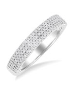 Three Row Diamond Fashion Band