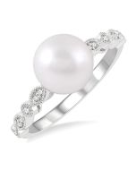 Pearl & Diamond Ring