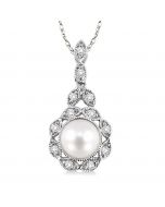 Pearl & Diamond Pendant