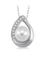 Pearl & Diamond Pendant