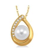 Pearl & Diamond Pendant