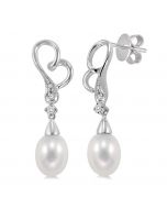 Pearl & Diamond Fashion Earrings