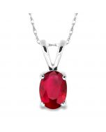 Oval Shape Stud Gemstone Pendant