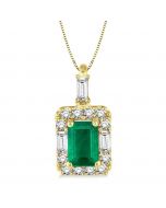 Gemstone & Diamond Pendant