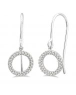 Circle Diamond Fashion Earrings