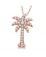 PALM TREE DIAMOND PENDANT