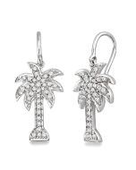 PALM TREE DIAMOND EARRINGS