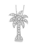 Palm Tree Diamond Fashion Pendant