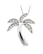 Palm Tree Diamond Fashion Pendant