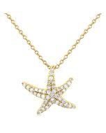 Starfish Petite Diamond Fashion Pendant