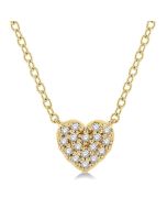 Heart Shape Petite Diamond Fashion Pendant