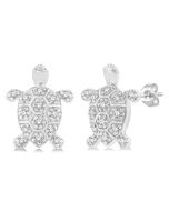 Turtle Petite Diamond Fashion Earrings