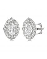 Oval Shape Shine Bright Diamond Earrings